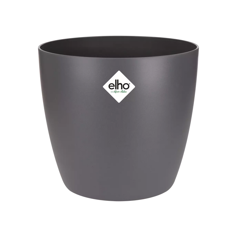 Elho Curved Edge Plant Pot - Anthracite
