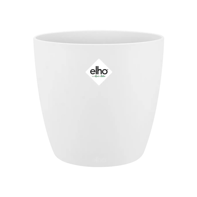 Elho Curved Edge Plant Pot - White